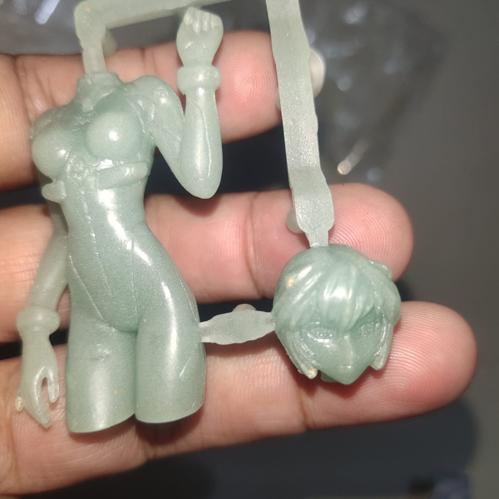 Action Figure Rei Ayanami Evangelion GLOW IN THE DARK 5 Inch Figure Bandai Original Vintage