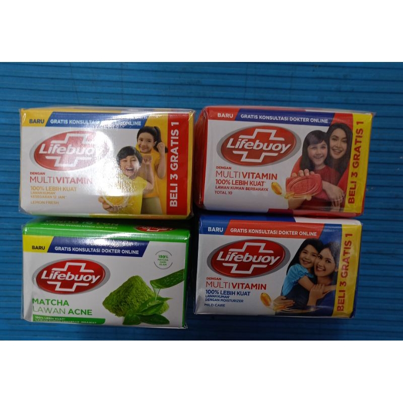 Lifebuoy hand wash Lemon/total10/macha/mild care 4x100gr