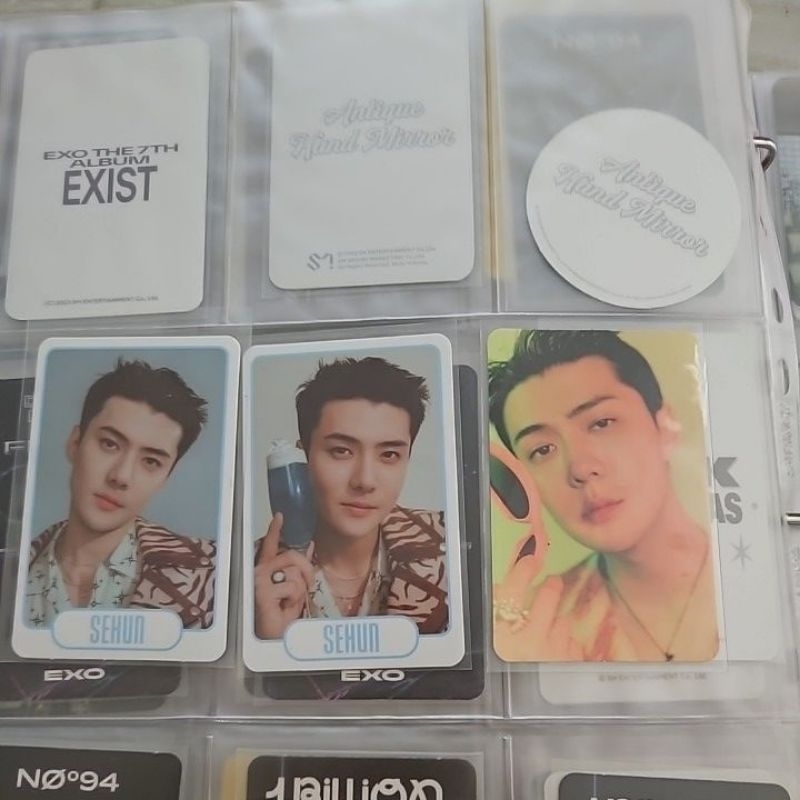 EXO sehun osh trading card tc treca c d pc photocard pop up exocial cream soda exist tc