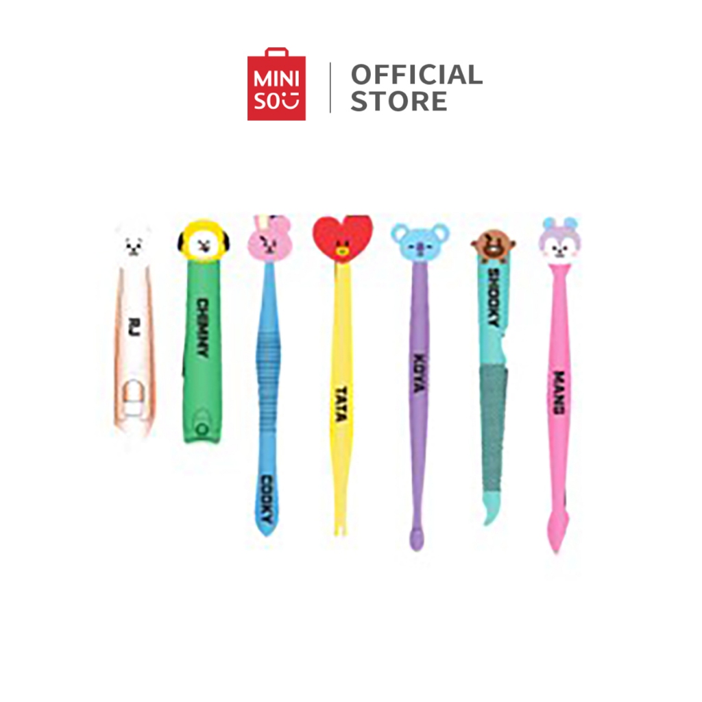 Miniso x BT21 Collection Gunting Kuku Perangkat Perawatan Pribadi  Personal Care Set 7 pcs Nail Clip