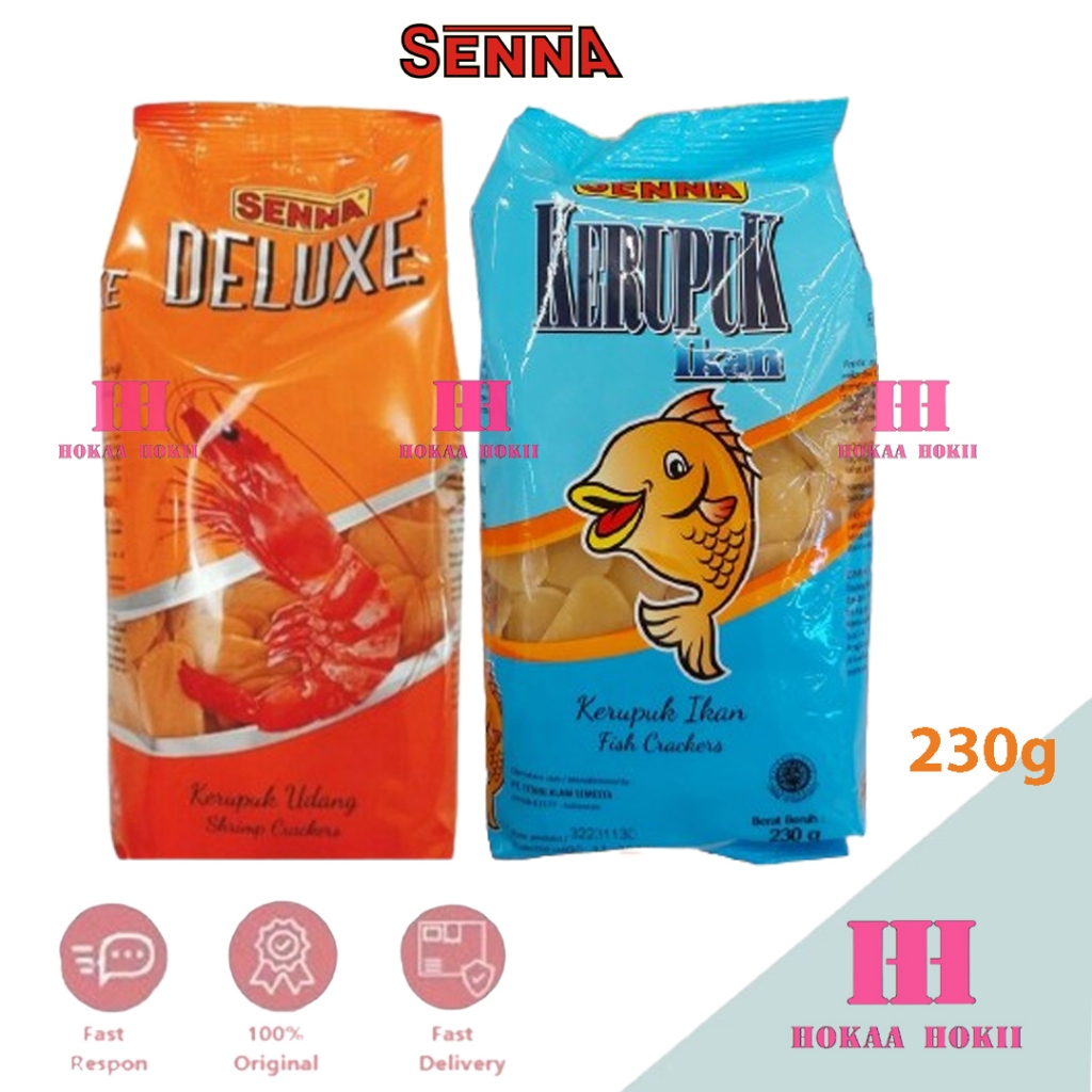 

Senna Deluxe kerupuk udang & Ikan shrimp crackers 230gr