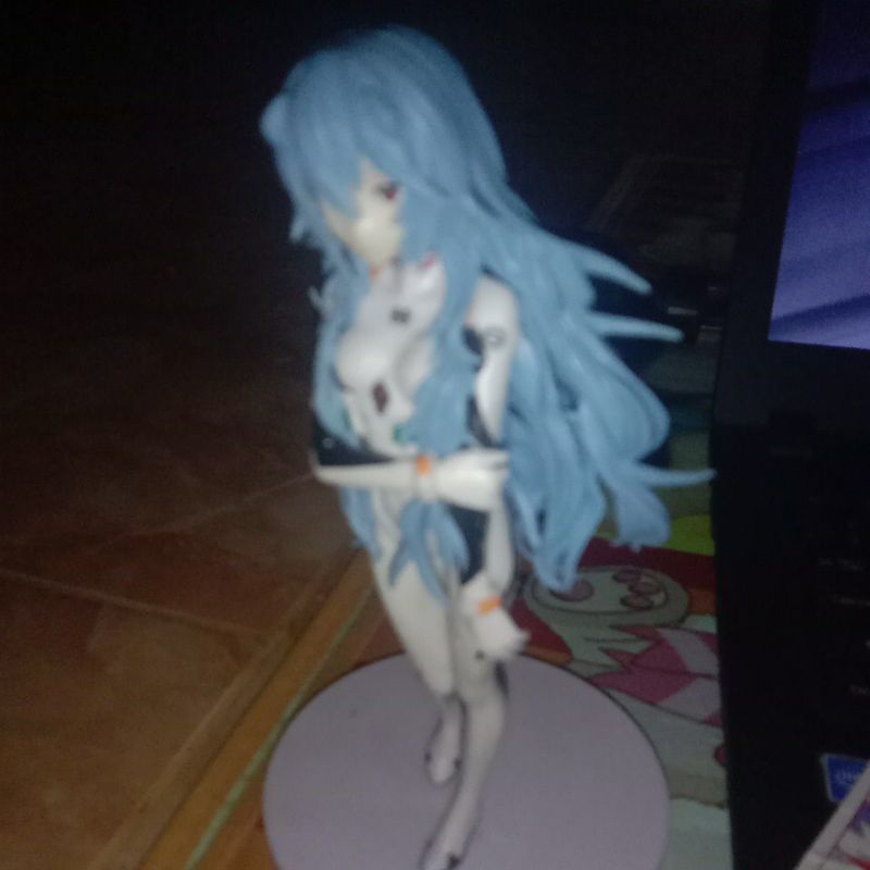 ayanami rei long hair blue l,figure anime bekas jual rugi