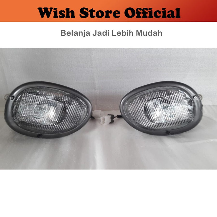 [SET] Fog Lamp Lampu Kabut Foglamp Lampu Bumper Bemper Mitsubishi Galant V6 Lele 1993 1994 1995 1996