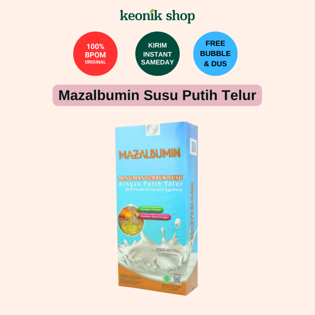 

Keonik Shop | Mazalbumin Susu Bubuk Dengan Putih Telur