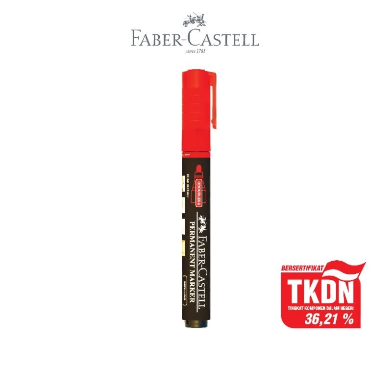 

Faber-Castell Spidol Merah Eco Permanent Marker RedInk