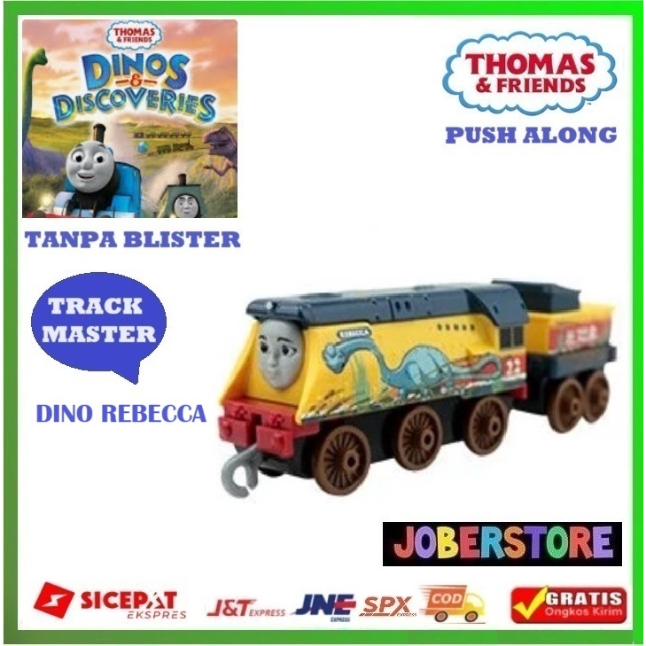 Thomas & Friends Track Master Push Along Metal Engine Dino Friends - REBECCA