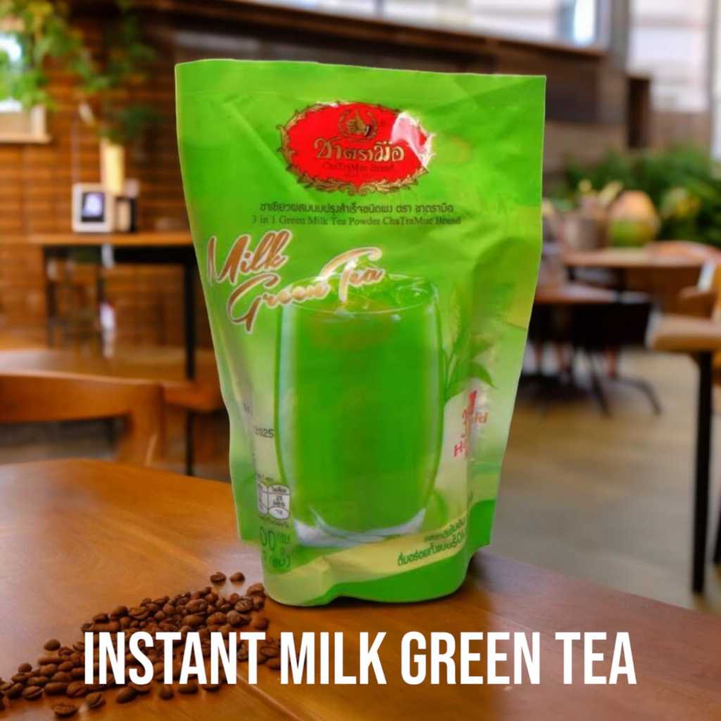 

Milk Green Tea Instant 3 in 1 Chatramue 100 gram (5 saset x 20 gram)