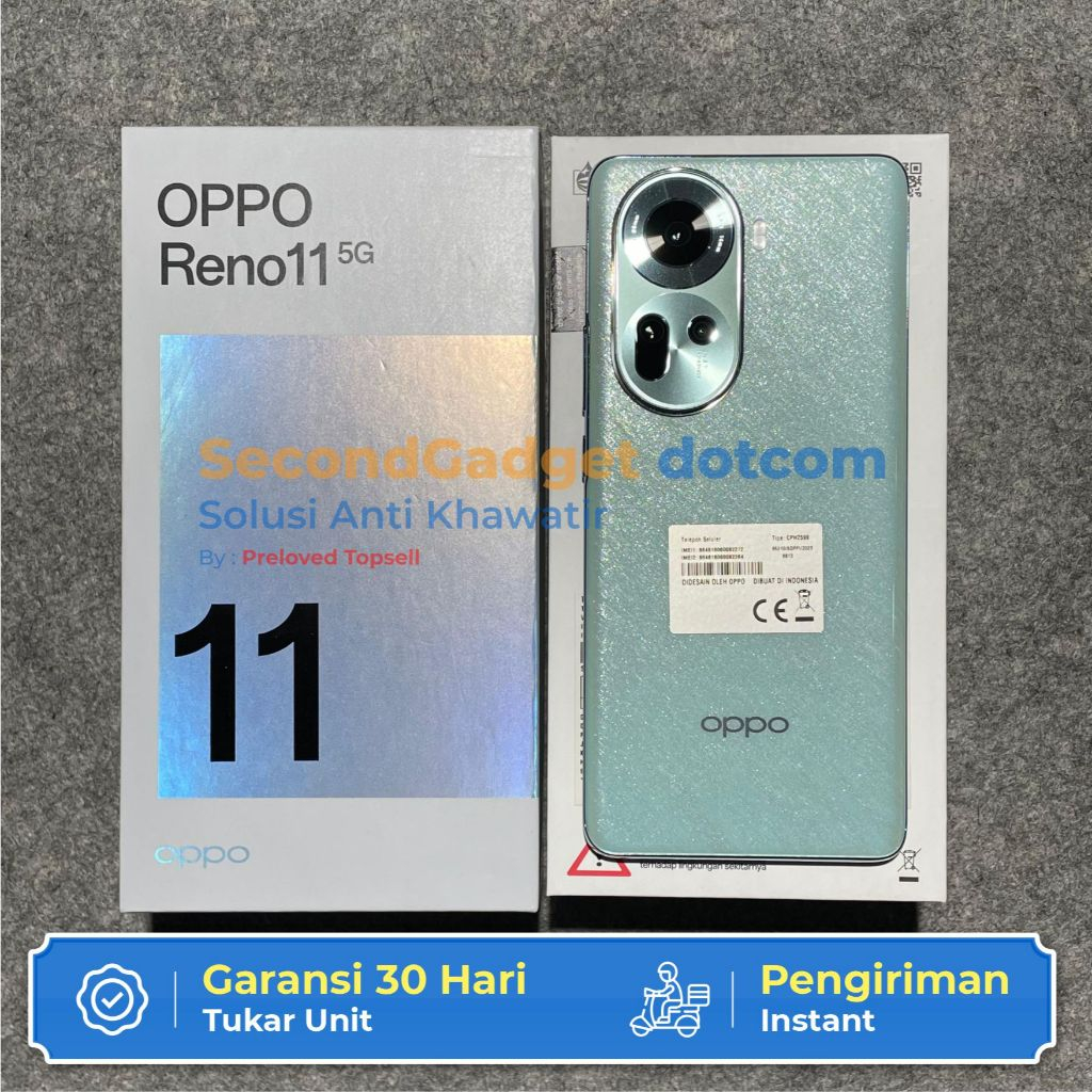 Hp Bekas Oppo Reno 11 5G 8+256GB [+8GB Extended RAM] Original EX HADIAH