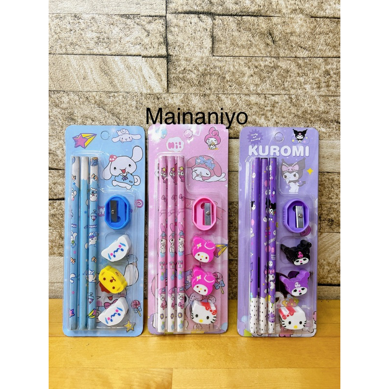 

SANRIO 7 IN 1 Set Stationery paket alat tulis anak cocok untuk souvenir atau hadiah ulang tahun anak set alat tulis paket ulang tahun birthday anak study karakter kartun hadiah lomba sanrio my melody cinnamonroll kuromi goodie bag