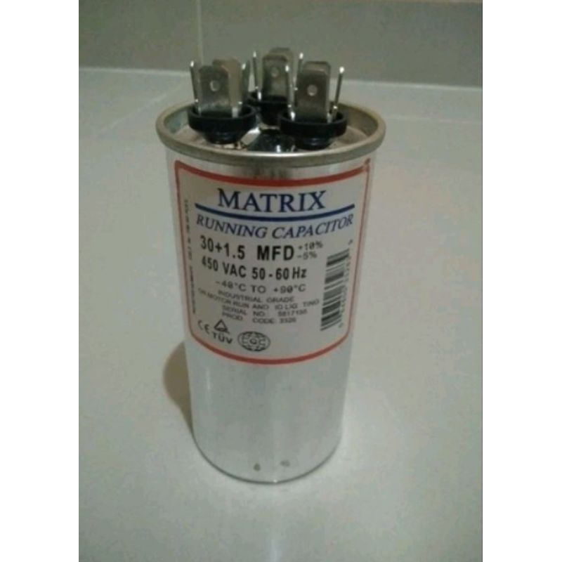 kapasitor ac LG 1pk matrix 30×1,5 mfd