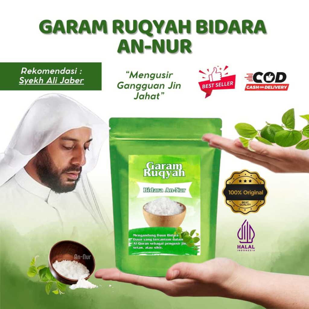 

garam an nur metode ruqyah mandiri, pengusir santet dan jin [ukuran 200 gr]