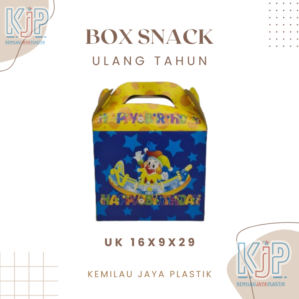 

Snack Box Ulang Tahun / Dus Snack Karakter / Box Snack Anak Badut ECERAN