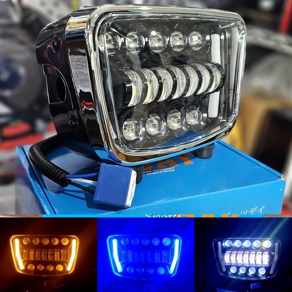 Daymaker RX king GL 100 Lampu Depan Kotak 16 Mata Set Batok