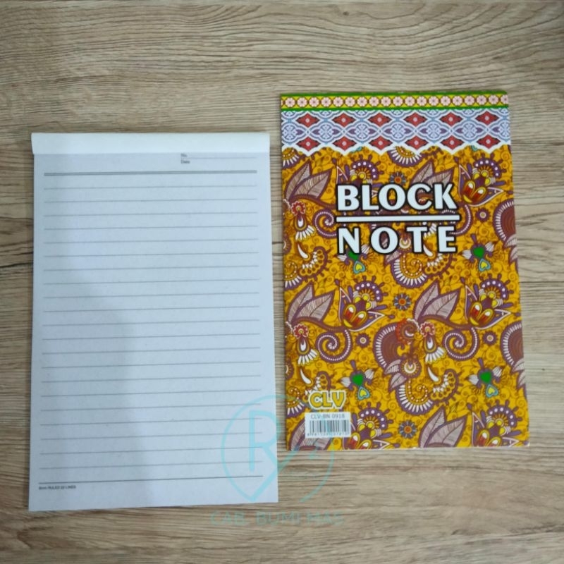

(1 PCS) BUKU BLOCK NOTE CLV A5