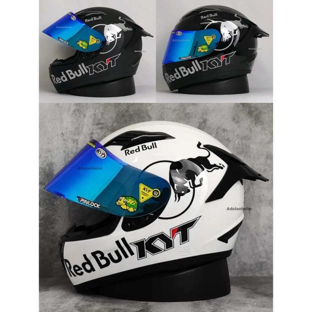 KYT HELM R10 SOLID REDBULL - FULL FACE - SINGLE VISOR Motorcycle