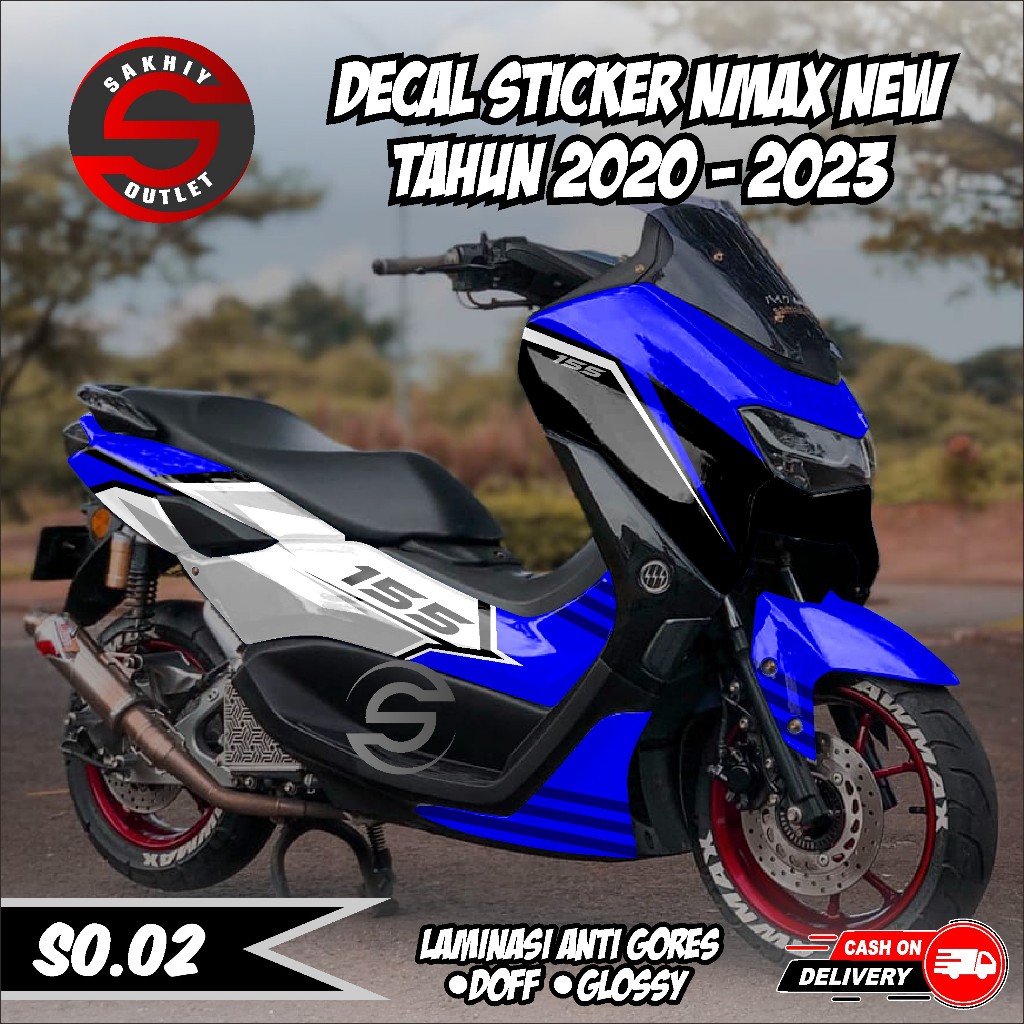 Sakhiy Outlet - Decal Fullbody NMAX 155 NEW VVA 2020 2021 2022 2023 Decal Stiker NMAX New Lis Varian