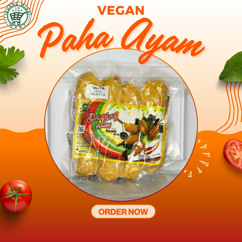 

Daging Paha Ayam Analog Drumstick 8pcs Ruhuey Vegan