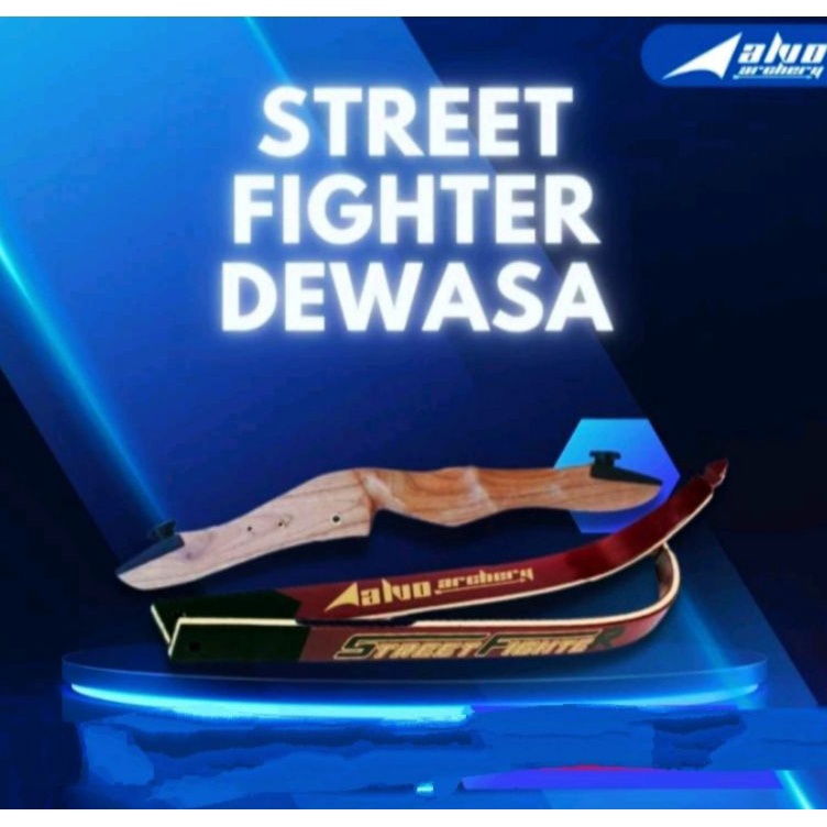 Busur Panah SF Dewasa Recurve Bow Alvo Archery Panahan Untuk Pemula Olah Raga Memanah street fighter