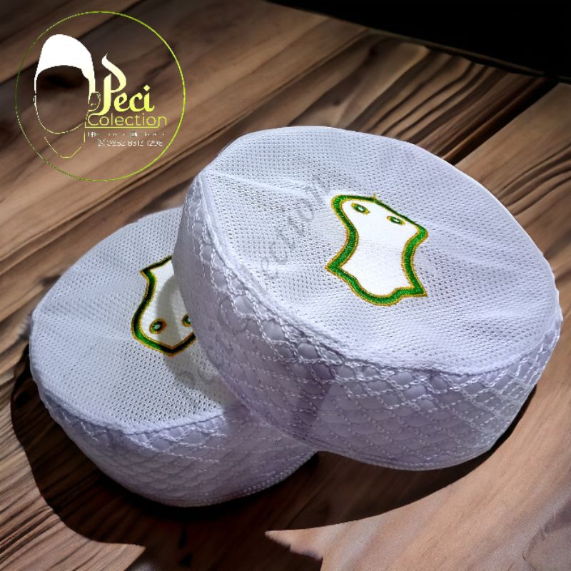 Peci Kopiah Madinah Ikaf Bordir Trompah Peci Songkok Madinah Ikaf Tarumpah Peci Kopiah Songkok Madin