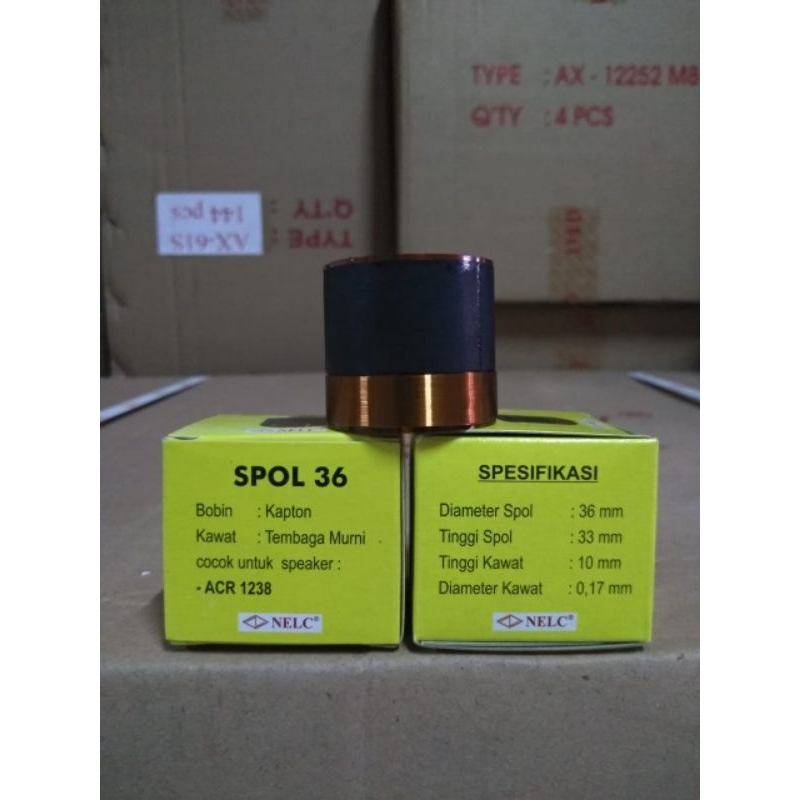 SPUL SPEAKER UNTUK ACR 1238 SPUL SPEAKER 36MM TEMBAGA MURNI NELC 36