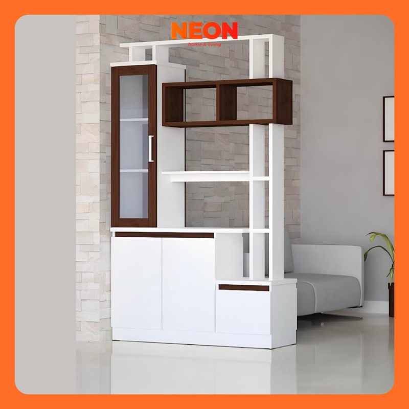 NEON Rak Partisi Ruangan | Rak Partisi Penyekat | Rak Pajangan Minimalis