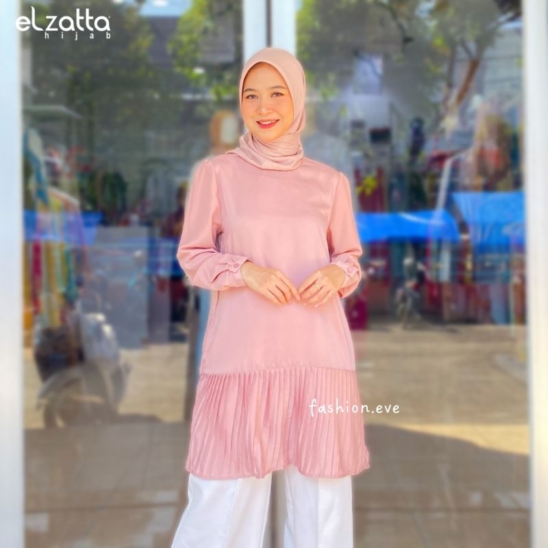 ELZATTA DAUKY TUNIK ELZATTA DAUKY YUNIK AMITA BAHAN POLY SILK ATASAN ELZATTA TERBARU TUNIC ELZATTA D