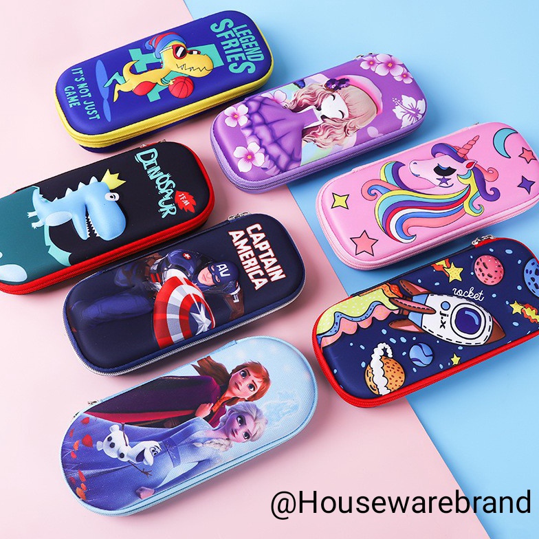 

Belanja sekarang HOUSEWAREBRAND Kotak Tempat Pensil TERMURAH Tempat Pensil Anak 3D Waterproof Jerapah Unicorn Princess Astronot Mobil Dino Spiderman