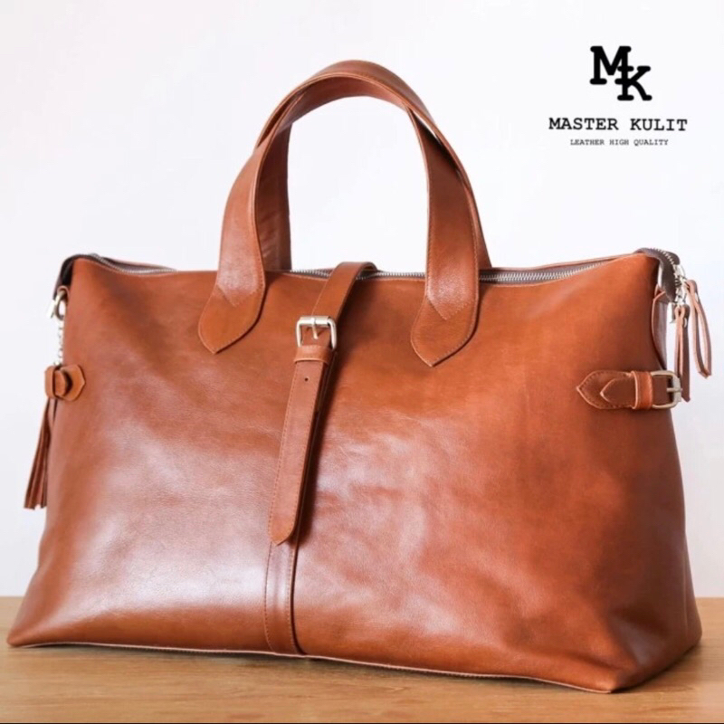 Tas Travel Multifungsi Kulit Asli Premium Leather Tas Duffel Tas Jinjing