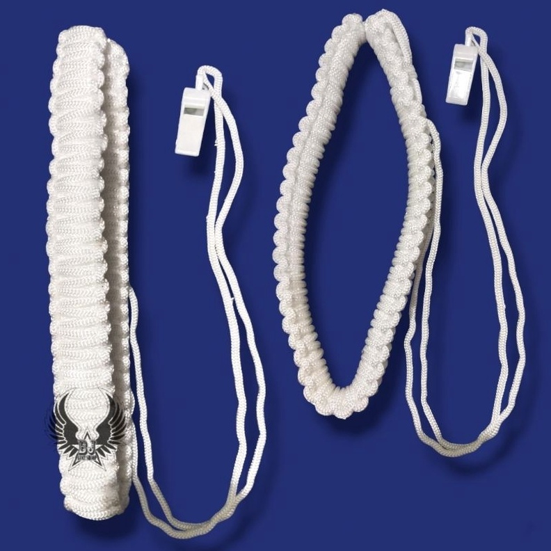 KODE E36F Talikur besar nilon putih kilap pm provos  tali kur nilon pm polisi militer provos terbaru