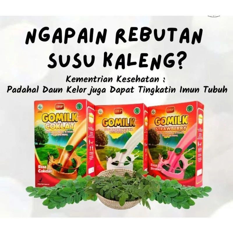 

GOMILK Susu Kambing Etawa Plus Herbal Pilihan 200g Meningkatkan Kecerdasan dan Kosentrasi Anak 200g