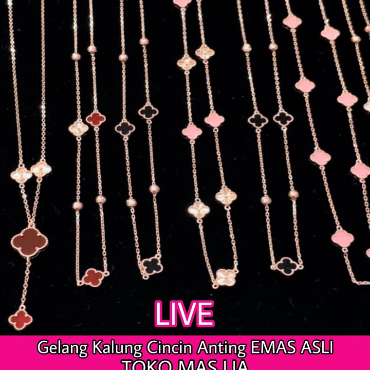 KODE U1E EMAS Gelang cincin kalung Emas Asli  LIVE TOKO MAS LIA BEKASI