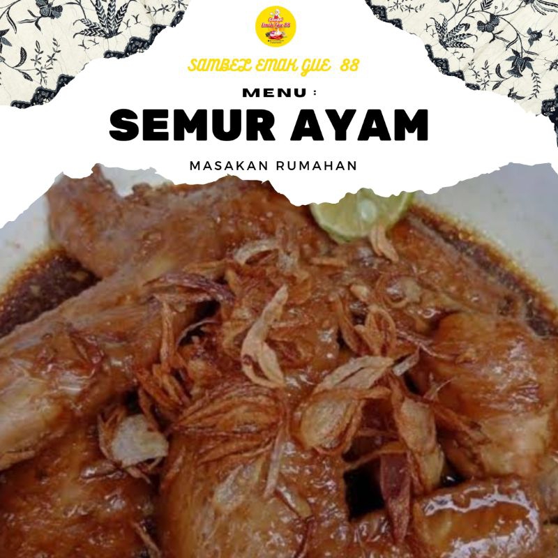 

MASAKAN RUMAHAN**SEMUR AYAM ENAK BANGET /PORSI ISI 5POTONG