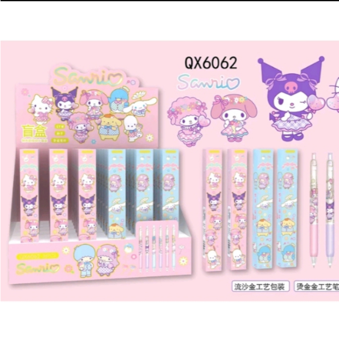 

Bolpen Box Sanrio Gel Pens Hello Kitty Kuromi Cinnamoroll Alat Tulis Perlengkapan Sekolah