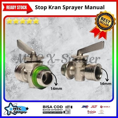 Stop Kran Pompa Sprayer Tangki Yamaha |Stop Kran Sprayer Semprotan |Stop Kran Silver Sprayer Maspion