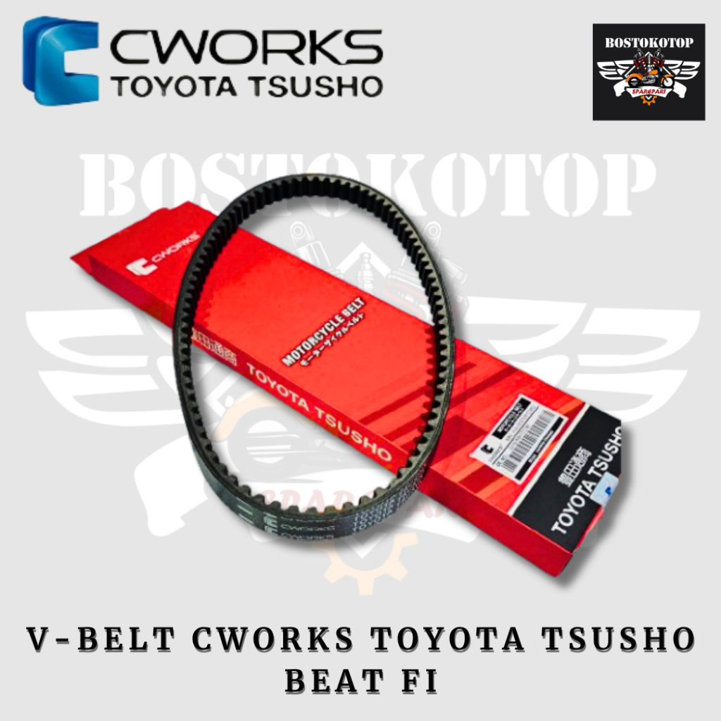 Cworks Toyota Tsusho V-Belt Vanbelt Panbel Tipe K25 Motor Beat FI CBS 2012 2014 Original