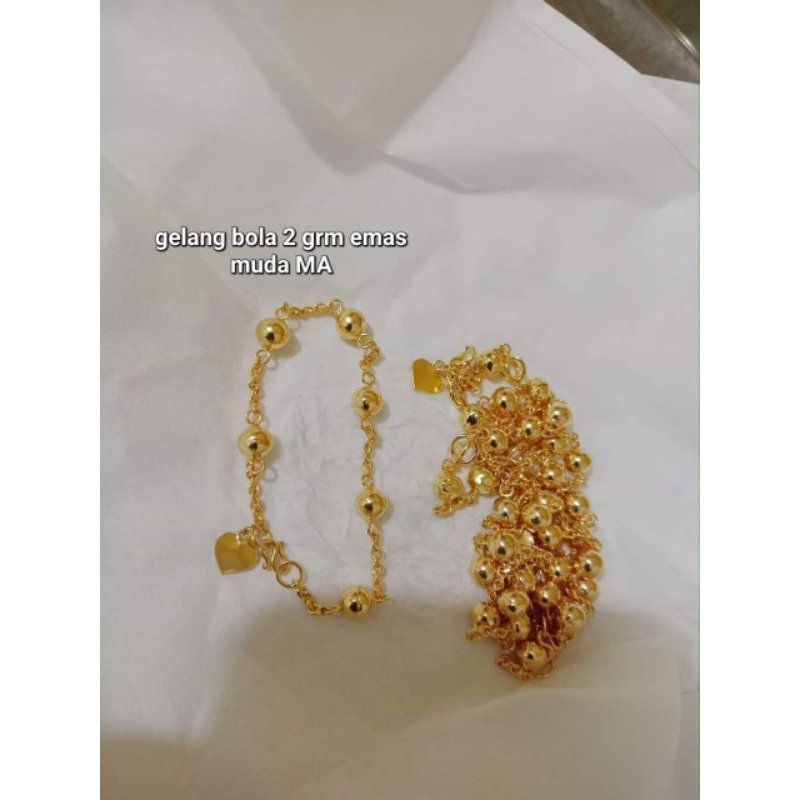 Gelang Tangan Anak Emas Muda/ Gelang Emas Muda 2gr
