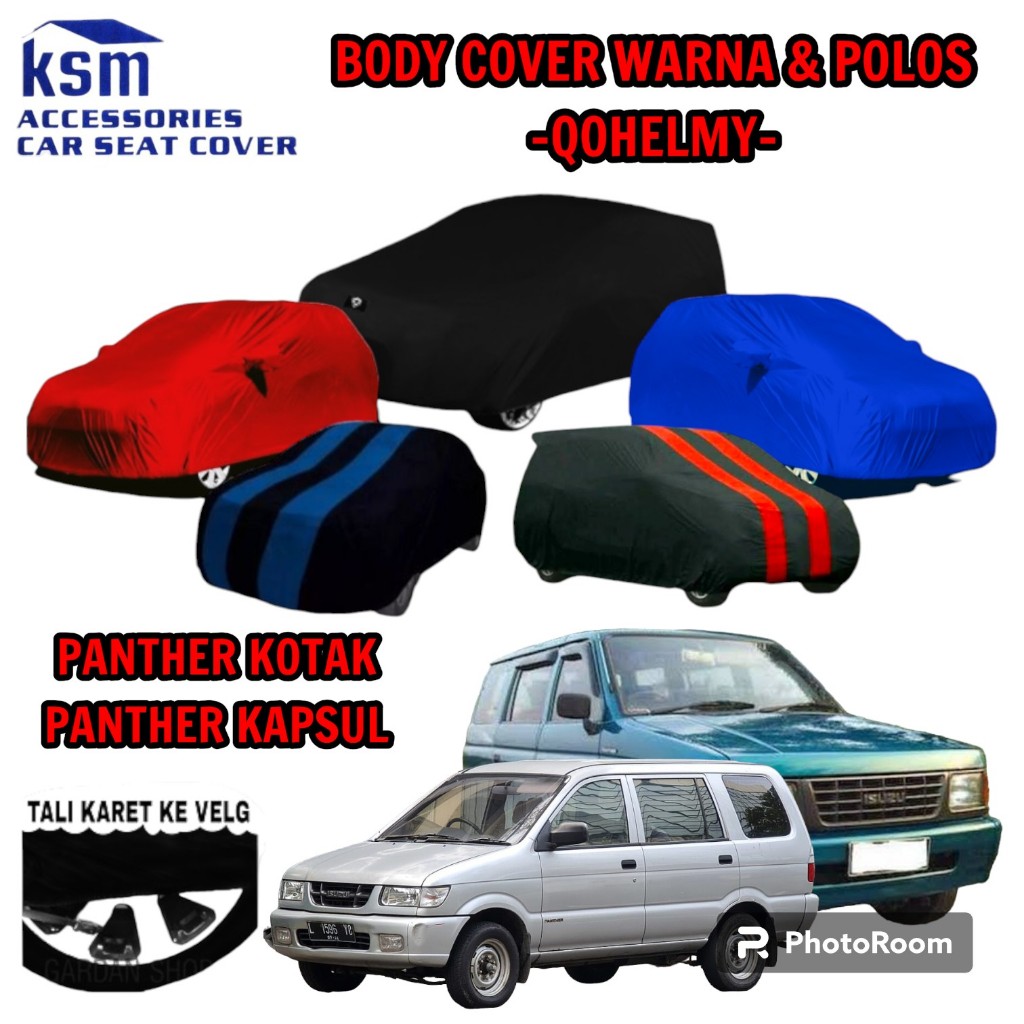 BODY COVER SARUNG MOBIL WATERPROOF INDOOR OUTDOOR WARNA PREMIUM - PANTHER KOTAK / PANTHER KAPSUL