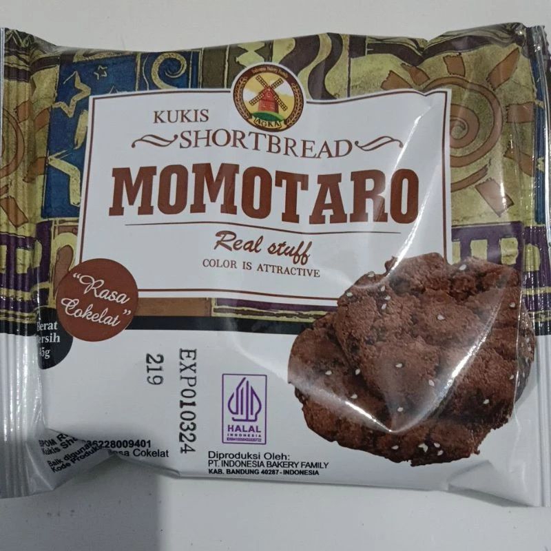 

ROTI MOMOTARO COOKIES ORIGINAL COKLAT BEST - ROTI AOKA