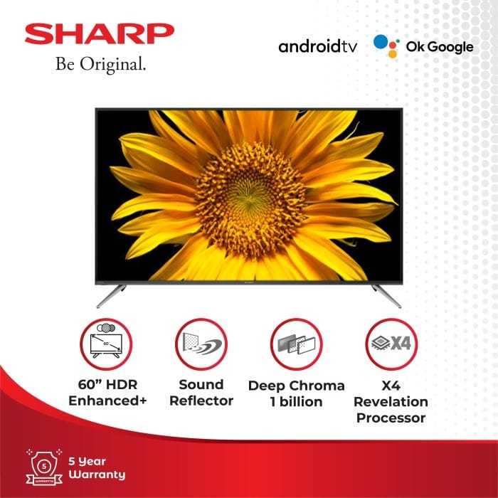 TV SHARP 60INC / 60" 4T-C60DL1X 4K UHD HRD SMART ANDROID TV