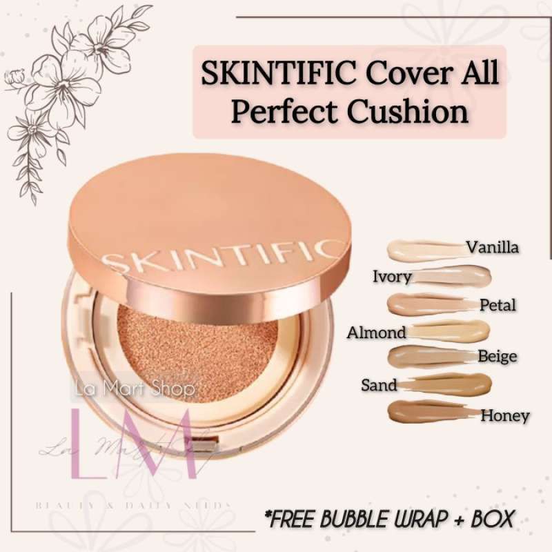 cushion, bedak basah skintific