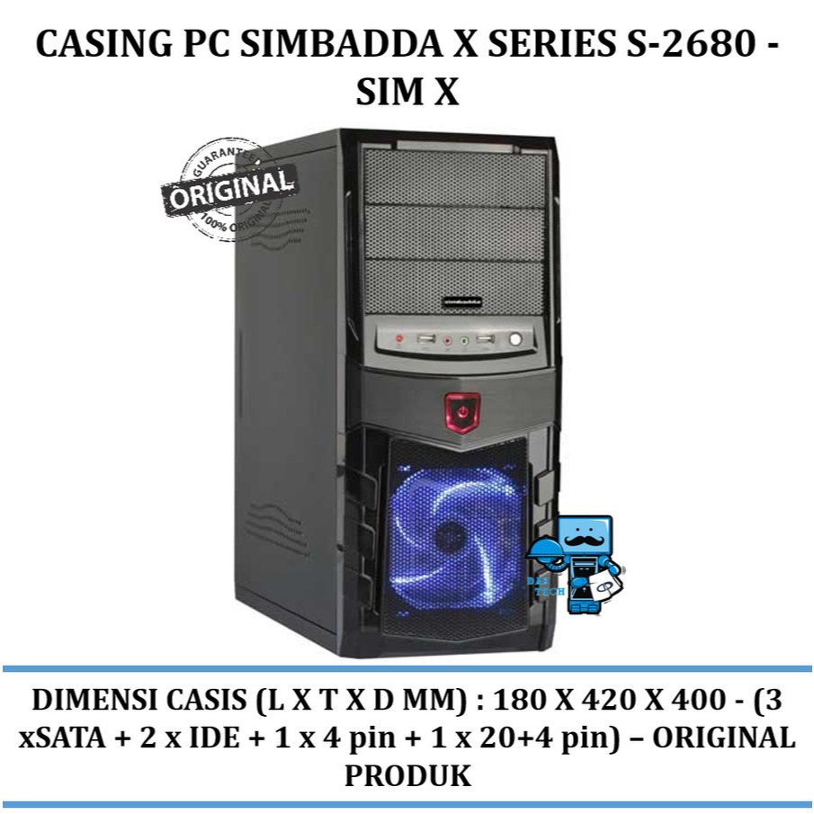 Casing PC Simbadda X Series S-2680 - Sim X