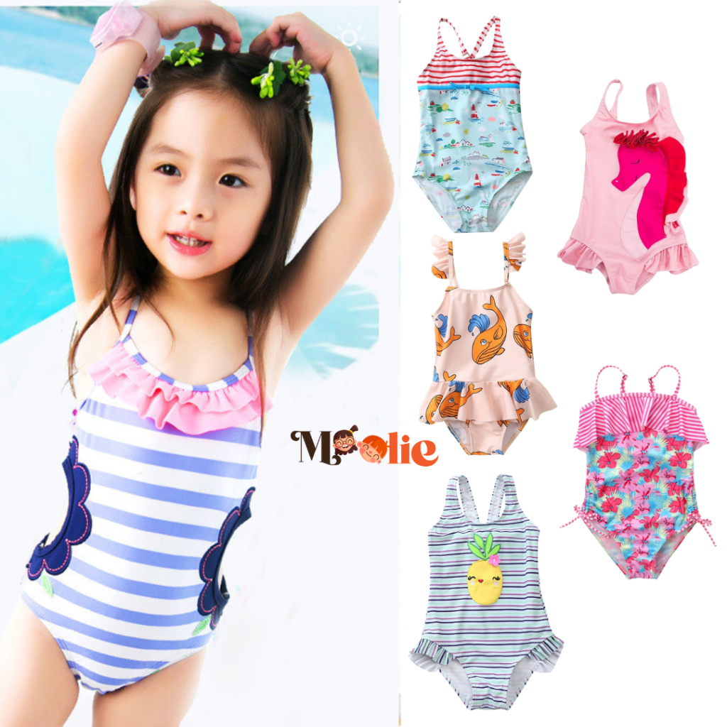 MO39 Baju Renang Anak Bikini/ Baju Renang Anak Bayi Perempuan/ Bikini Anak Perempuan Karakter