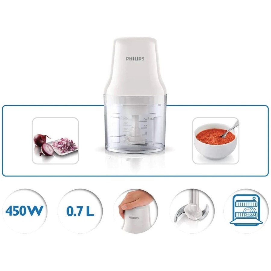 PHILIPS HR1393/00 Chopper Electric 700mL HR1393 HR 1393