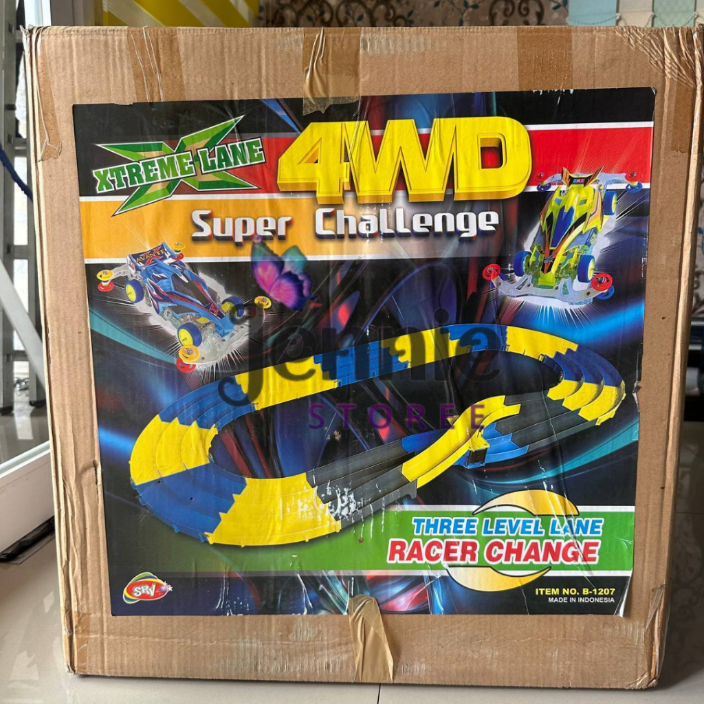 ( Jenniestoree ) Track Tamiya 2 Jalur Jalanan Tamiya 2 Lajur Mini 4wd Panjang 2 meter / Track Tamiya