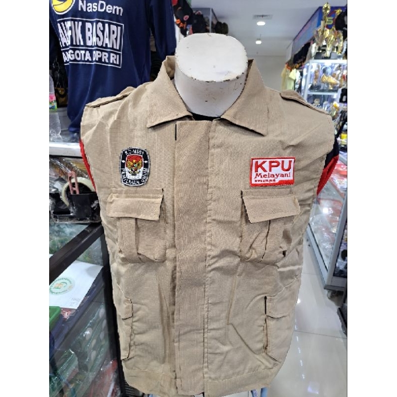 rompi vest kpu rompi costum kpu