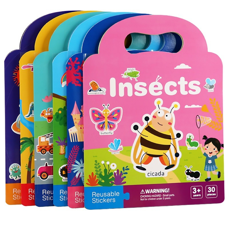 

REUSABLE Sticker Book Theme Edukasi Buku Stiker Tempel Aktivitas Anak