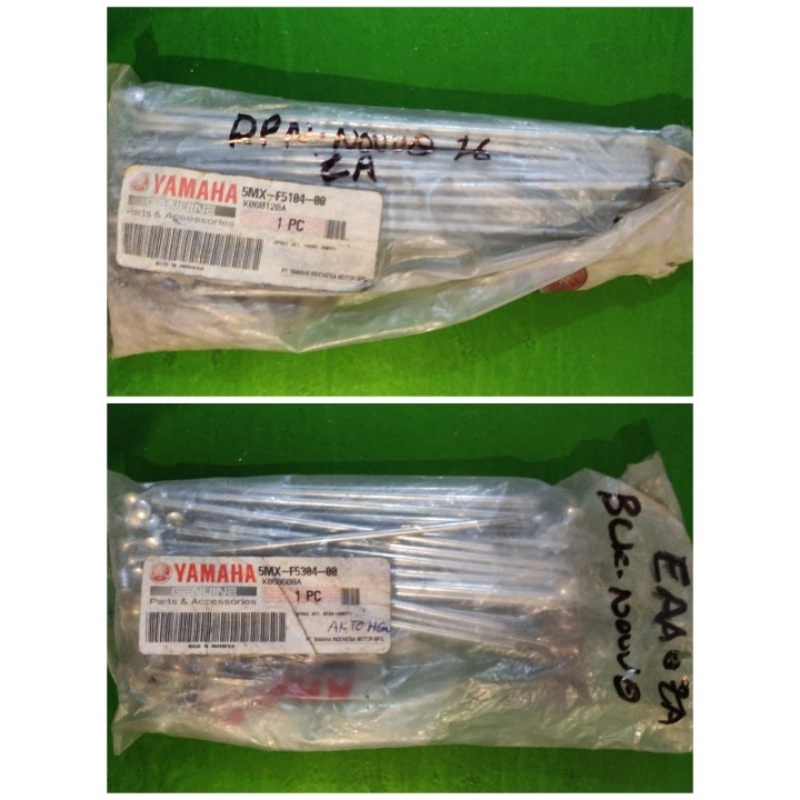 Jari Jari Jeruji NOUVO NUVO Velg Ban Yamaha YGP 5MX Pelg Pelek Veleg Ring Pelak Velek Velk Pelk Rim 