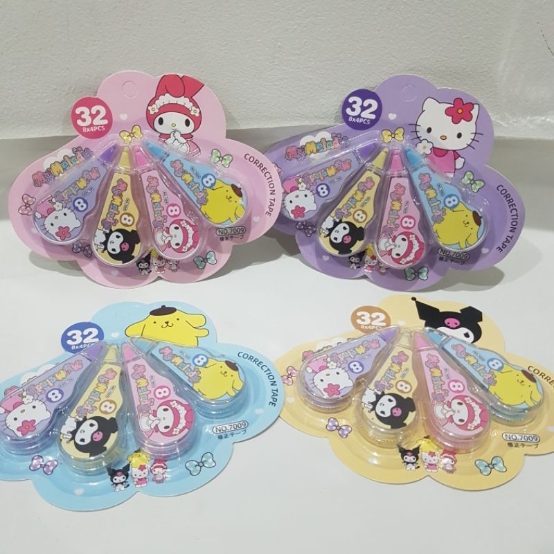 

Correction Tape / Tip-X Roll Set Isi 4 Sanrio 7009