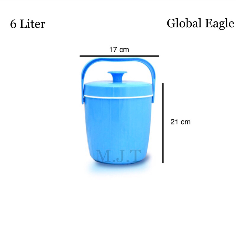 Termos Nasi Rice Bucket 14 Liter Global Eagle Termos Es Batu Tahan Lama