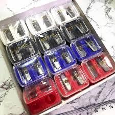 Rautan Pensil Alis 1 Pcs 2 Lubang Sharpener Pencil Penajam Serutan Pensil Alis